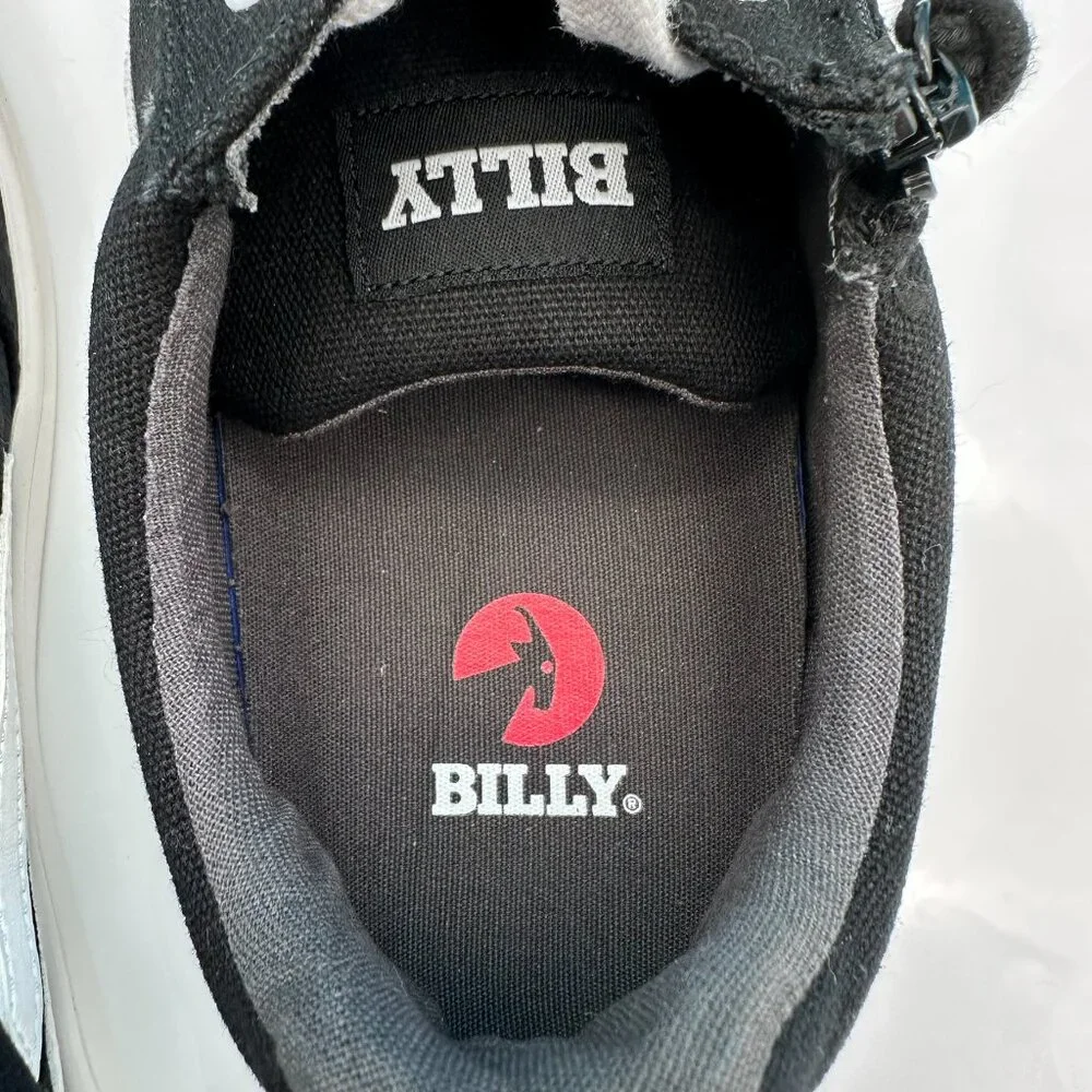 NWOB BILLY Footwear CS Core Skate Street Low Tops Sneaker, Size 10M, Black/White